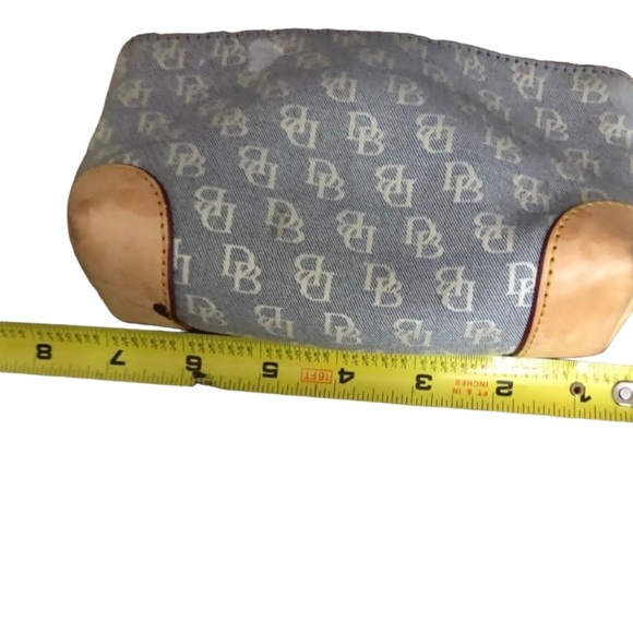 Dooney & Bourke blue Denim  zip top make up bag - Picture 1 of 14